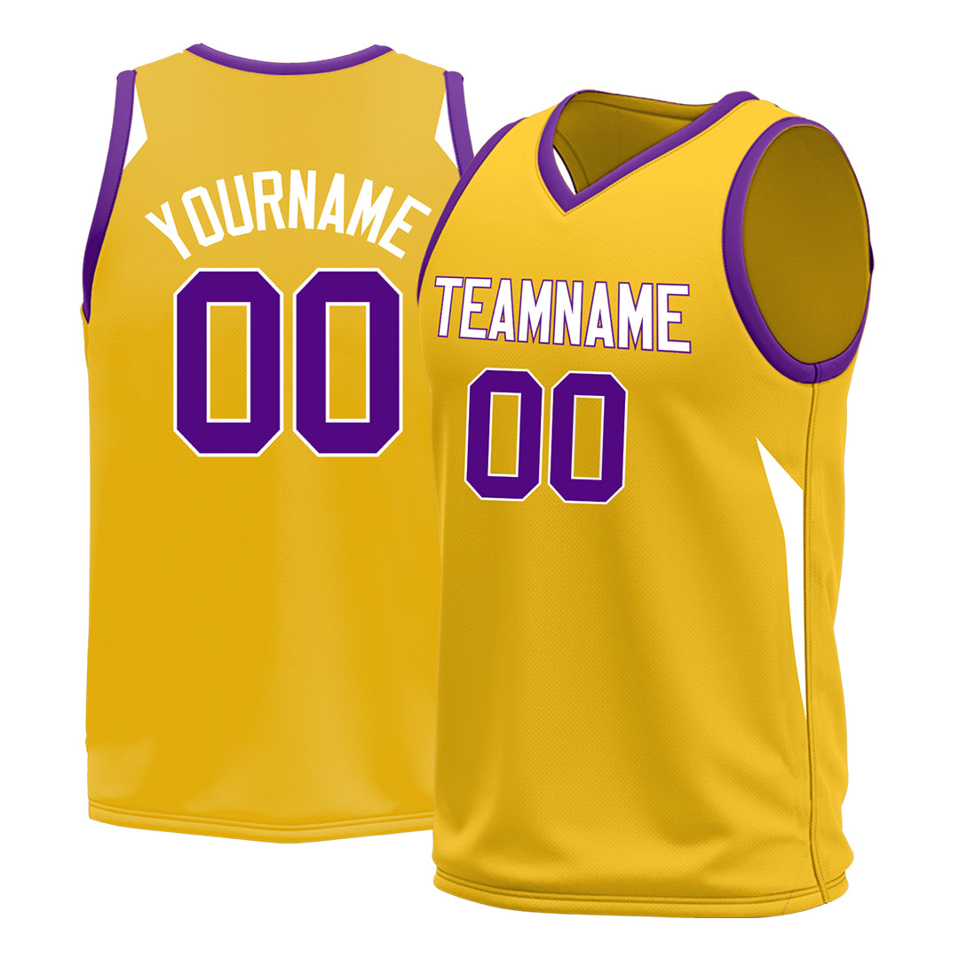 Custom Yellow Basketball Jersey Design Your Own Mesh Sportswear Shirts