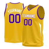 Custom Yellow Basketball Jersey Design Your Own Mesh Sportswear Shirts