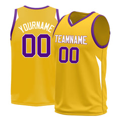 Custom Yellow Basketball Jersey Design Your Own Mesh Sportswear Shirts