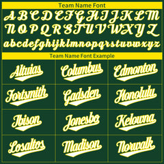 Custom Green Baseball Jersey Authentic Button Down Vintage Game Training Shirt