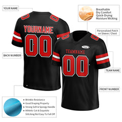 Custom Black Football Jersey Print Name Number Logo American Special Fans Edition Design Shirts