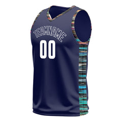 Custom Blue Basketball Jersey Design Your Own Mesh Athletic Sport Shirts
