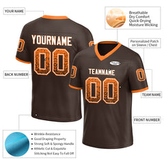 Custom Brown Football Jersey Special Fans Edition Design Athletic Sportwear Shirts
