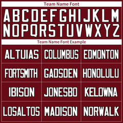 Custom Burgundy Football Jersey Special Fans Edition Design Athletic Sportwear Shirts