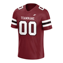 Custom Burgundy Football Jersey Print Name Number Logo American Special Fans Edition Design Shirts