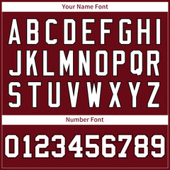Custom Burgundy Football Jersey Print Name Number Logo American Special Fans Edition Design Shirts