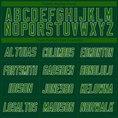 Custom Green Basketball Jersey Design Your Own Mesh Athletic Performance Shirts