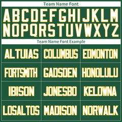 Custom Green Football Jersey Special Fans Edition Design Athletic Sportwear Shirts