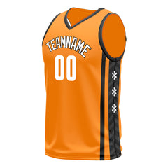 Custom Orange Basketball Jersey Mesh Athletic City Team Sport Shirts