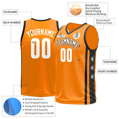 Custom Orange Basketball Jersey Mesh Athletic City Team Sport Shirts