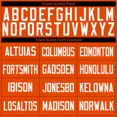 Custom Orange Basketball Jersey Design Your Own Mesh Sportswear Shirts