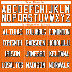 Custom Orange Football Jersey Special Fans Edition Design Athletic Sportwear Shirts