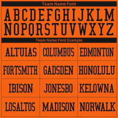 Custom Orange Football Jersey American Special Fans Edition Design Athletic Sportwear Shirts