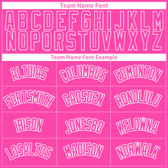 Custom Pink Basketball Jersey Design Your Own Mesh Athletic Sport Shirts