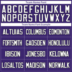 Custom Purple Football Jersey Special Fans Edition Design Athletic Sportwear Shirts