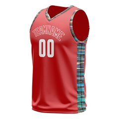 Custom Red Basketball Jersey Design Your Own Mesh Athletic Sport Shirts