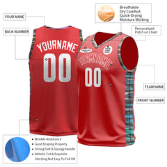 Custom Red Basketball Jersey Design Your Own Mesh Athletic Sport Shirts