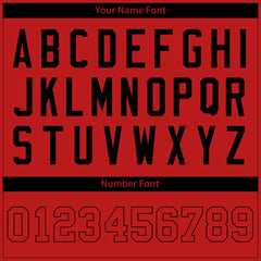 Custom Red Football Jersey American Special Fans Edition Design Athletic Sportwear Shirts