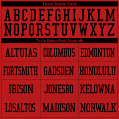 Custom Red Football Jersey American Special Fans Edition Design Athletic Sportwear Shirts