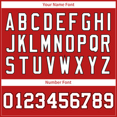 Custom Red Football Jersey Print Name Number Logo American Special Fans Edition Design Shirts