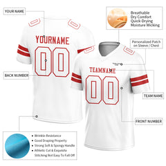 Custom White Football Jersey American Special Fans Edition Design Athletic Sportwear Shirts