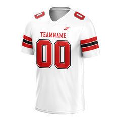 Custom White Football Jersey Print Name Number Logo American Special Fans Edition Design Shirts