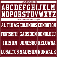 Custom Burgundy Football Jersey Athletic Special Fans Edition Shirt
