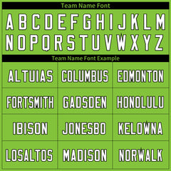 Custom Neon Green USA Football Jersey Athletic Special Fans Edition Sportwear Shirt