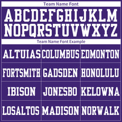 Custom Purple Football Jersey Athletic Shirt For Adult Youth