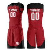Custom Red Mesh Basketball Uniform For Adult Youth Fans Jersey