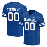 Custom Royal Football Jersey Athletic Shirt For Adult Youth