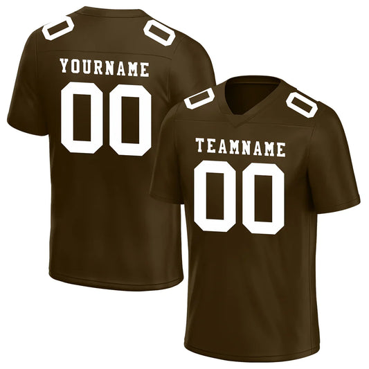 Custom Brown Football Jersey: Stand Out on the Field with JerFit