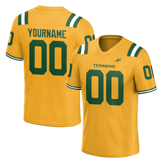 Custom Gold Football Jersey: Stand Out on the Field with JerFit