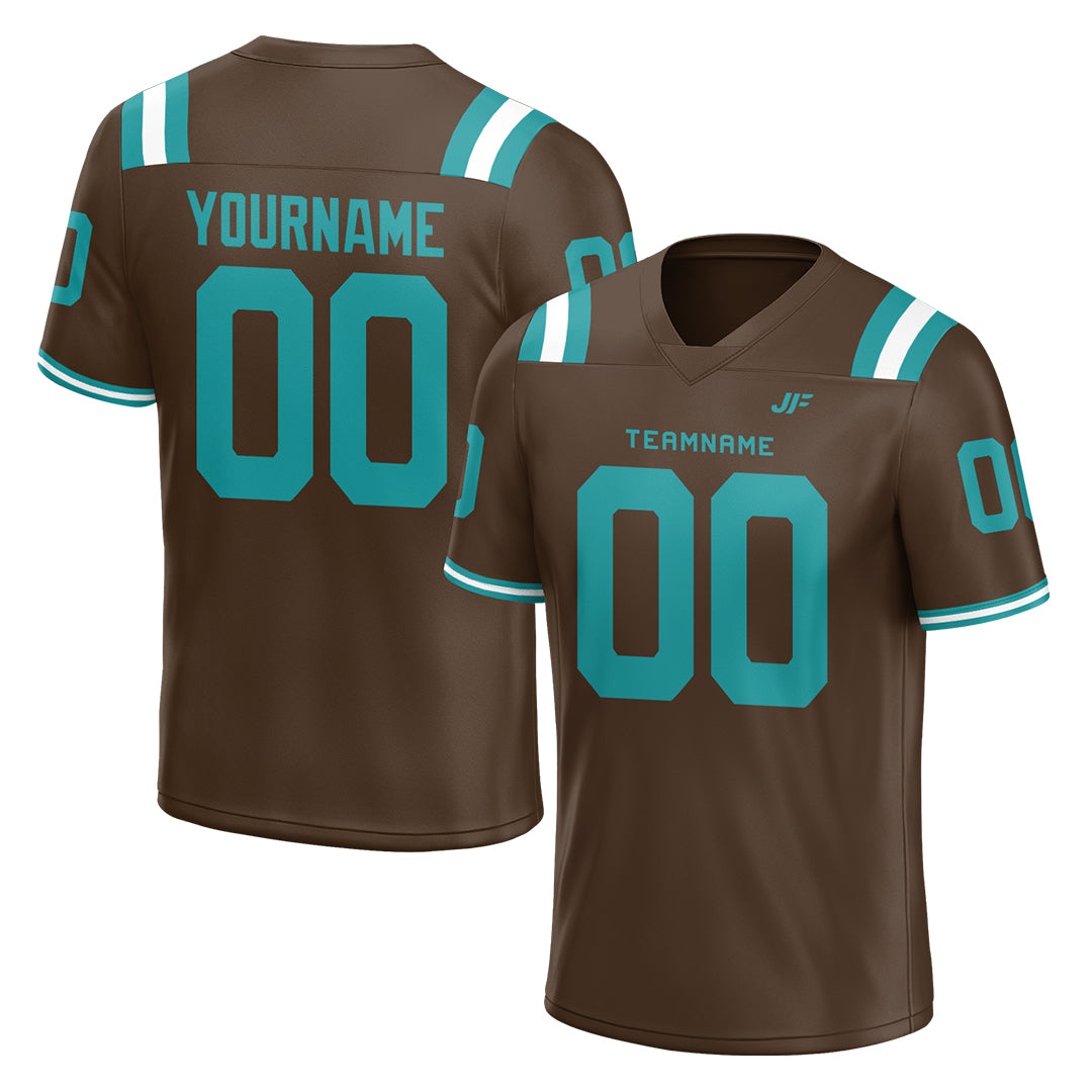 Custom Brown Football Jersey Custom Brown Football Jersey