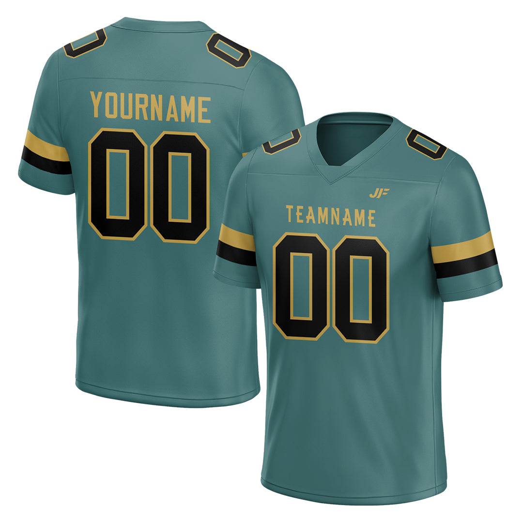 Custom Green Football Jersey Custom Green Football Jersey