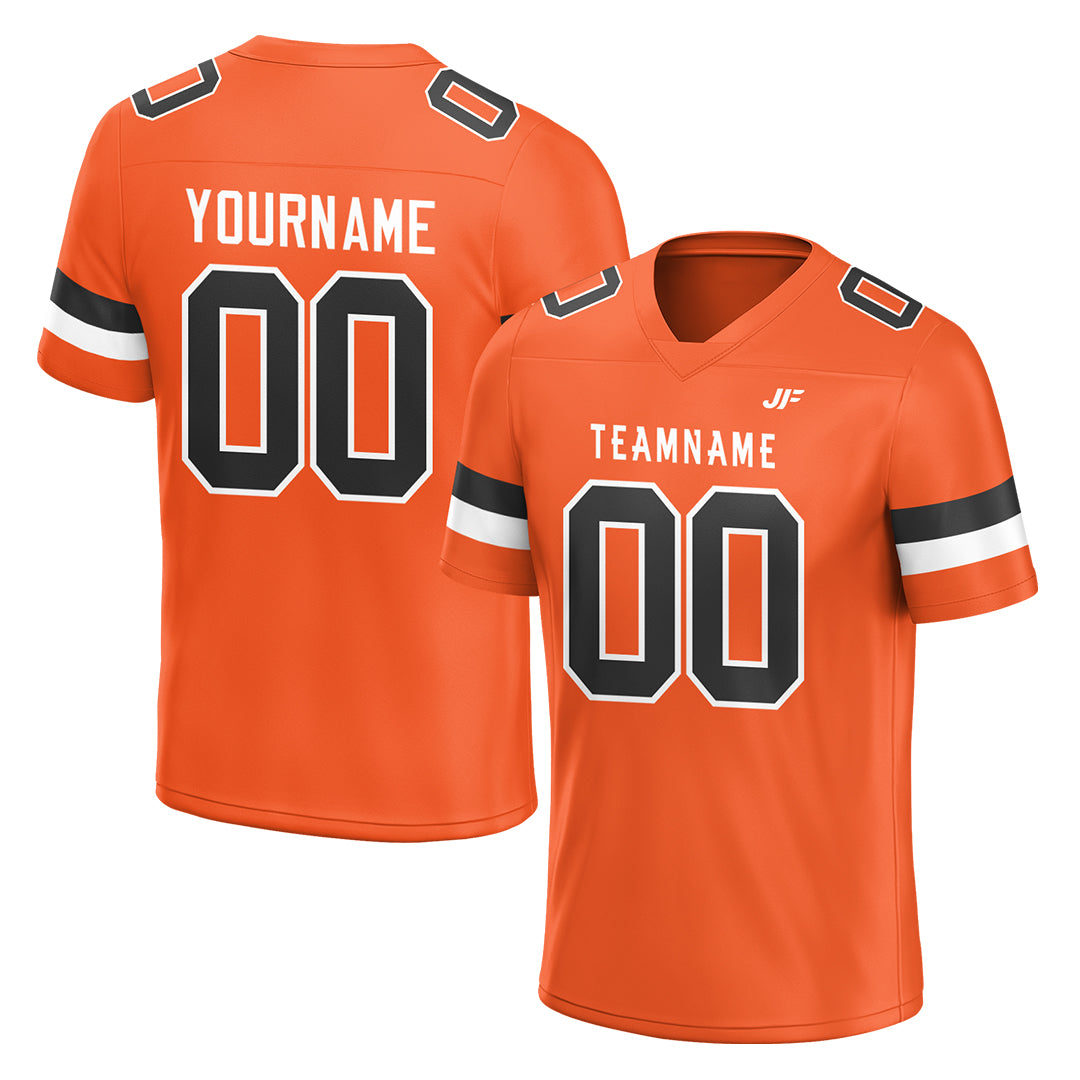 Custom Orange Football Jersey Custom Orange Football Jersey