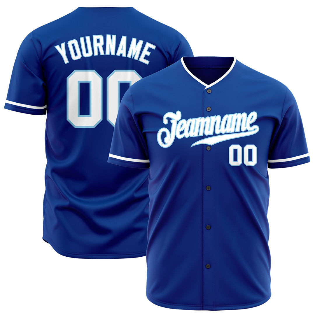 Custom Royal Baseball Jersey Custom Royal Baseball Jersey