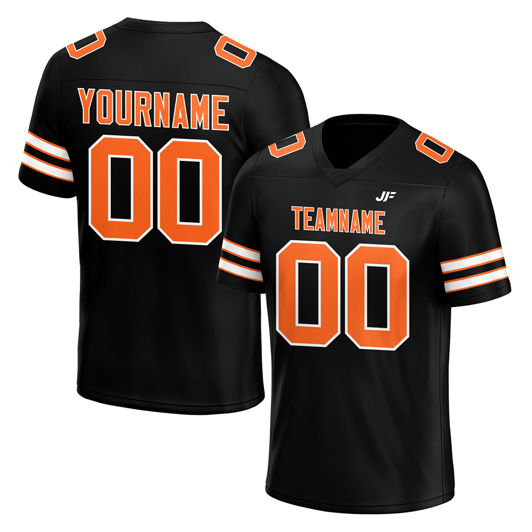Custom Black Football Jersey Custom Black Football Jersey