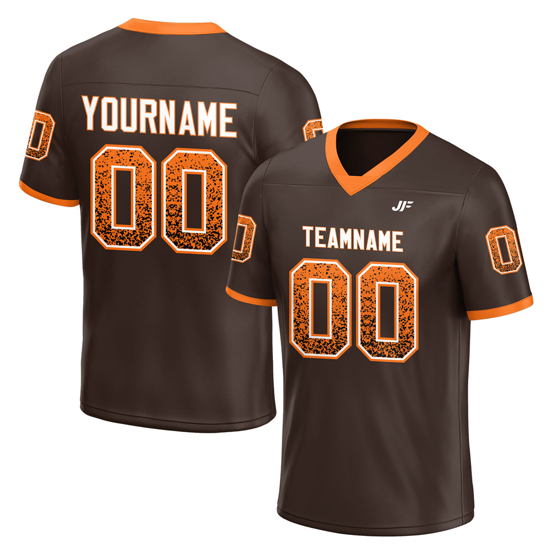 Custom Brown Football Jersey Special Fans Edition Design Athletic Sportwear Shirts