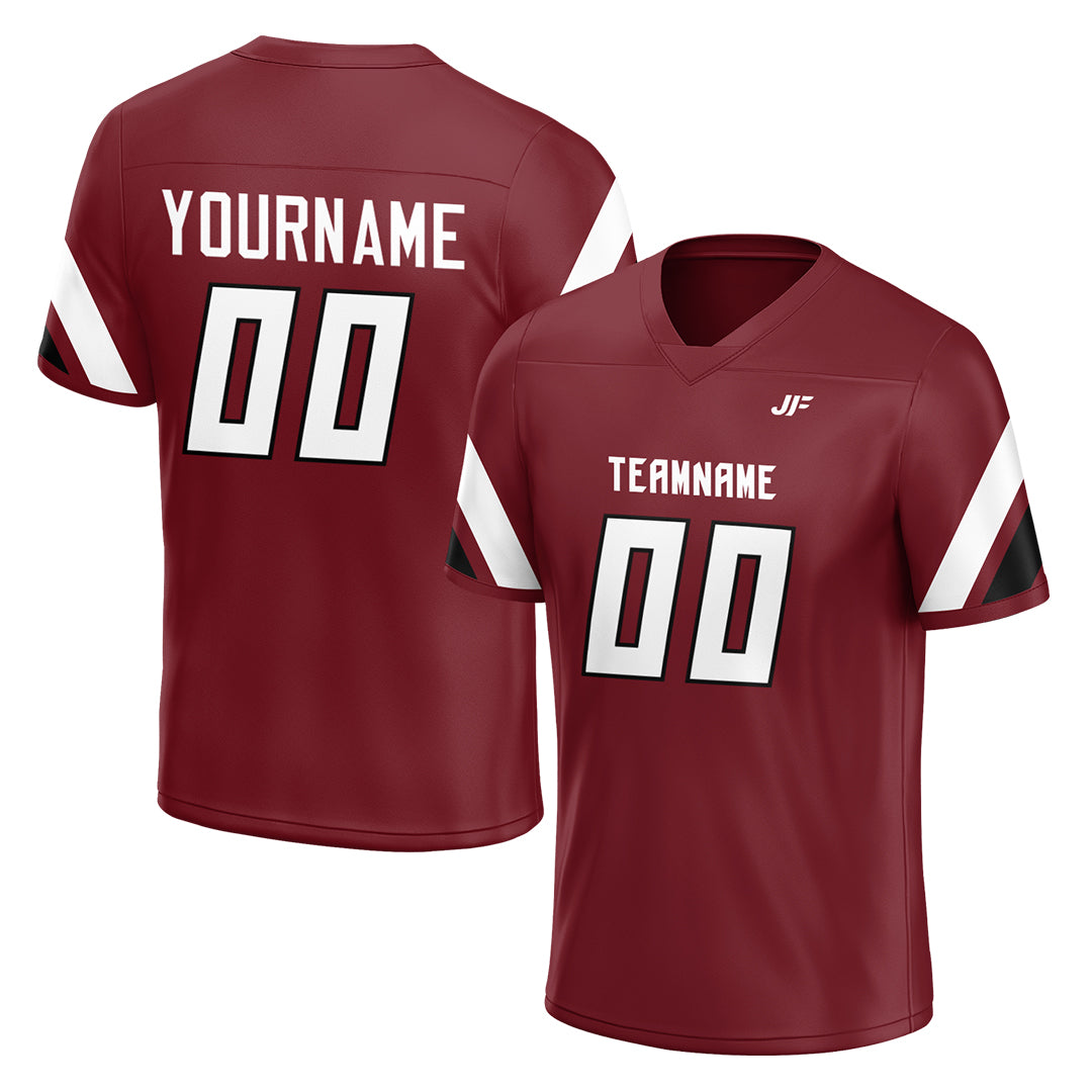 Custom Burgundy American Football Jersey Special Fans Edition Athletic Sportwear Shirts