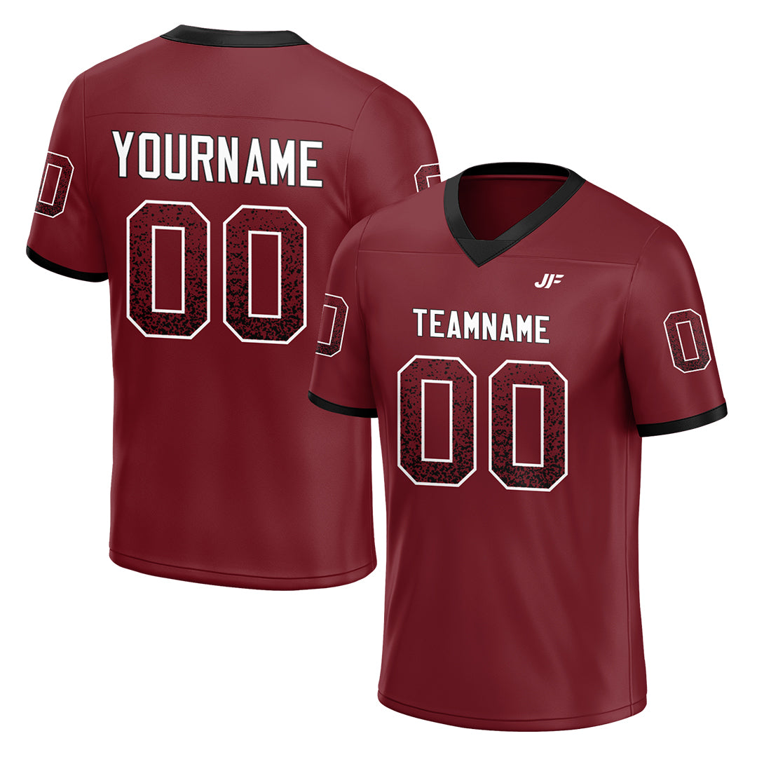 Custom Burgundy Football Jersey Special Fans Edition Design Athletic Sportwear Shirts