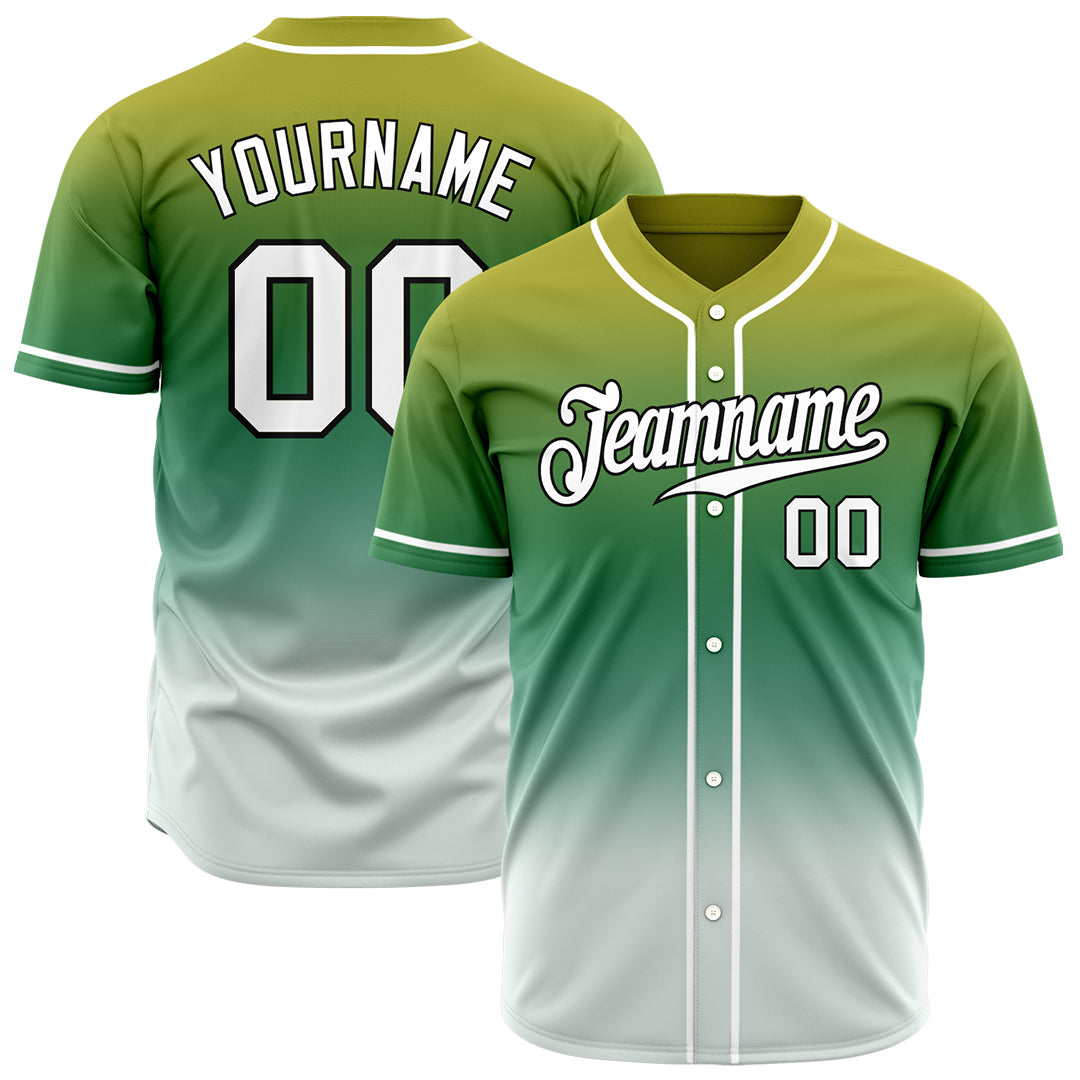 Custom Gradient Color Baseball Jersey Custom Gradient Color Baseball Jersey