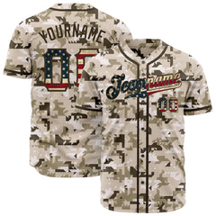 Custom National Flag Camo Fans Special Edition Authentic Baseball Jersey