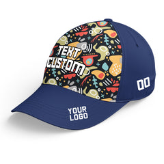 Custom Navy Baseball Cap Casual Adjustable Hat Ideal for Business Events and Gifts
