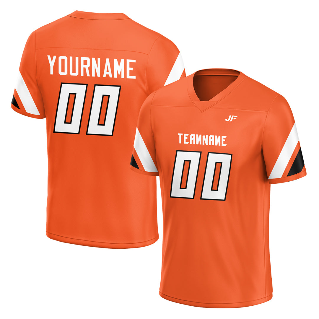 Custom Orange American Football Jersey Special Fans Edition Athletic Sportwear Shirts