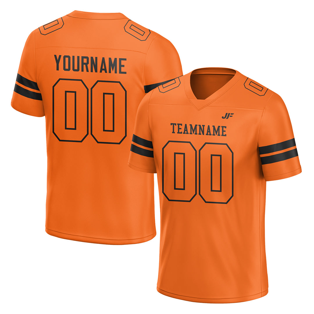 Custom Orange Football Jersey American Special Fans Edition Design Athletic Sportwear Shirts