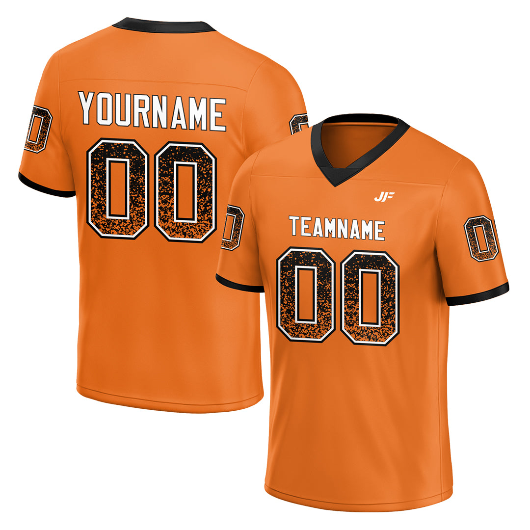 Custom Orange Football Jersey Special Fans Edition Design Athletic Sportwear Shirts