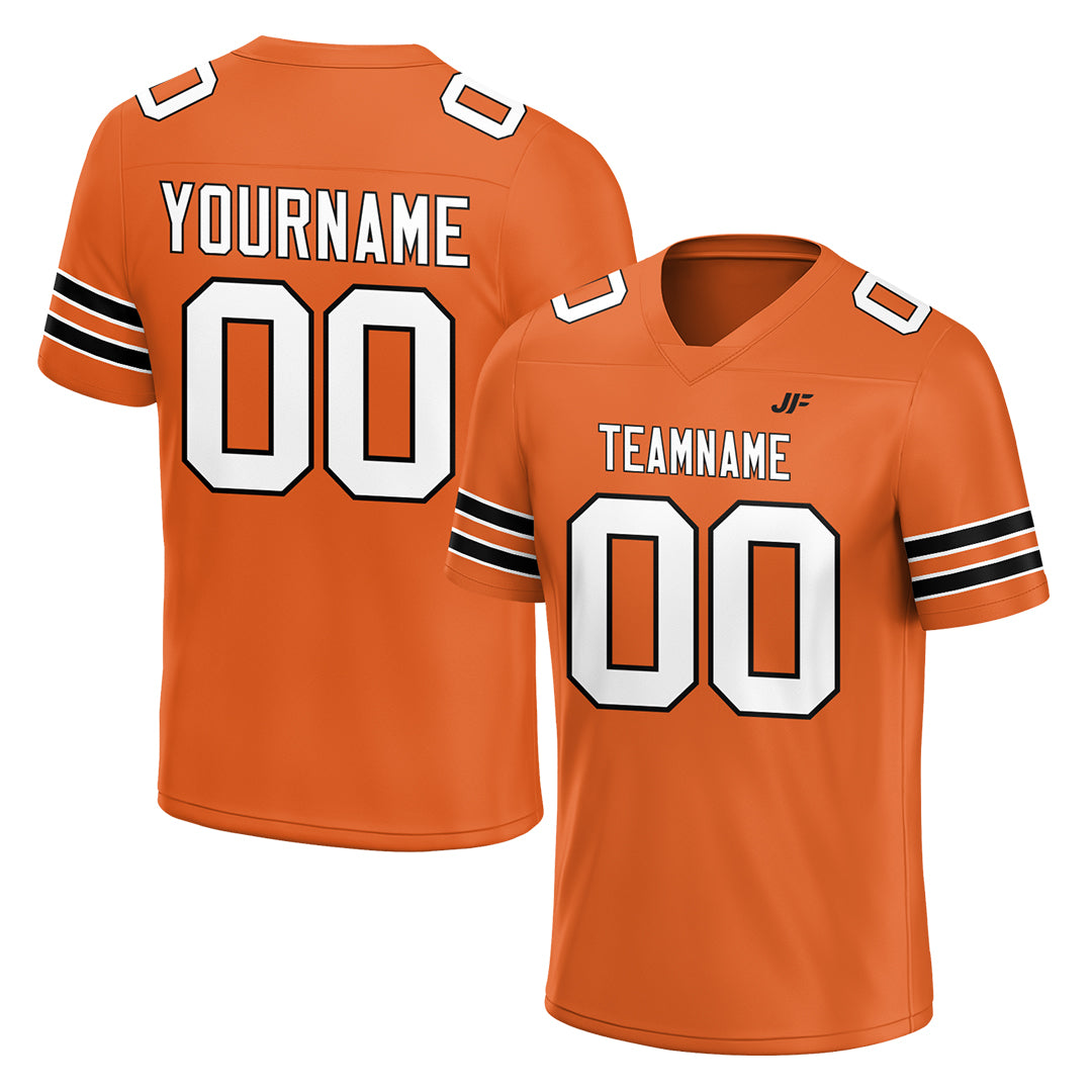 Custom Orange USA Football Jersey Athletic Special Fans Edition Sportwear Shirt