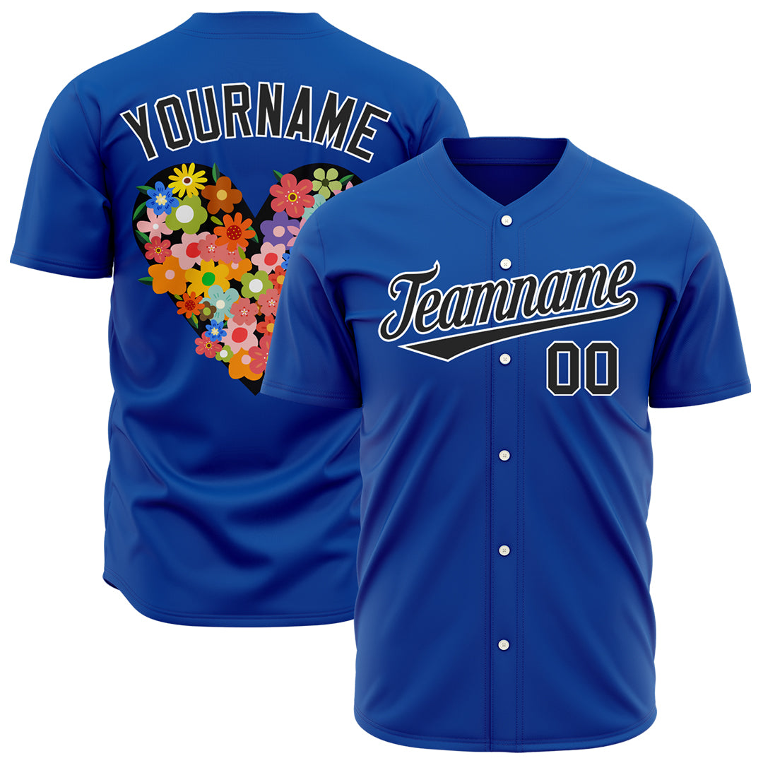 Custom Royal Valentine's Day Baseball Jersey Fans Special Edition Authentic Shirts Custom Royal Valentine's Day Baseball Jersey Fans Special Edition Authentic Shirts